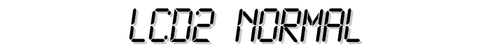 LCD2 Normal font